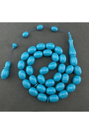تسبیح آبی سنگ طبیعی ASLAN Tesbih - کد 929352043