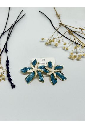 گوشواره جواهر آبی زیرکن ısıkkonya - کد 929361488