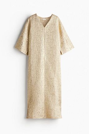 لباس طلائی زنانه بافتنی H&M - کد 929365516