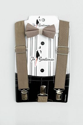 آویز شلوار قهوه ای بچه گانه پارچه ای Jr Gentleman - کد 929360578