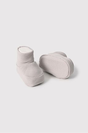 پاپوش طوسی بچه گانه پارچه ای Polpuf - کد 881445405