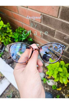 عینک محافظ نور آبی قهوه ای زنانه پلاستیک Glare - کد 469651935