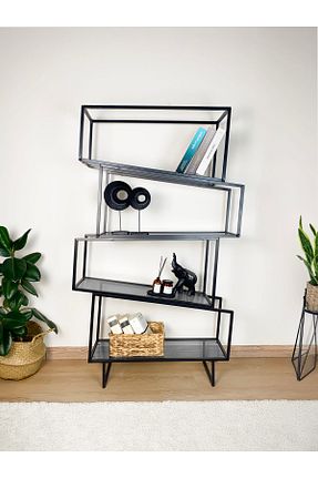 قفسه کتاب مشکی 151 سانتی متر DEKOPRATİK - کد 929380979