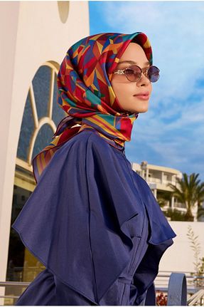 روسری زرشکی İpek Tivil Belli - کد 929385021