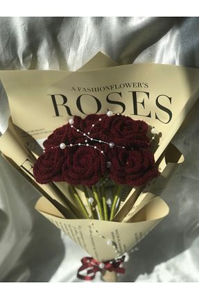گل خشک و مصنوعی زرشکی PEGG - کد 929385860