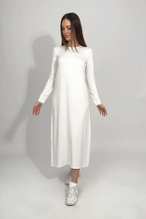 لباس سفید زنانه بافت Betimoda - کد 905433375
