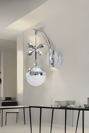 چراغ دیواری طوسی فلزی Luna Lighting - کد 898282804