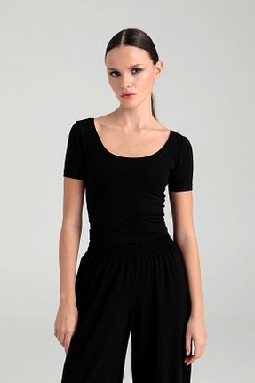 بلوز مشکی زنانه ساده SHEISMONO - کد 929411690