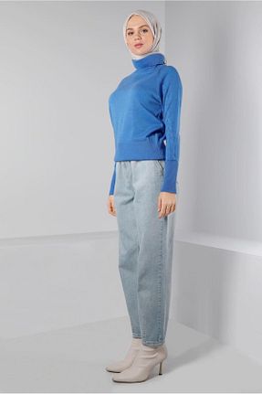 پلیور حجاب آبی زنانه اکریلیک Alvina - کد 794075761