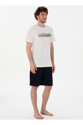 ست لباس راحتی سفید مردانه پنبه ای U.S. Polo Assn. - کد 929418077