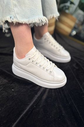 کفش اسنیکر رنگی زنانه بند دار İmerShoes - کد 929577836