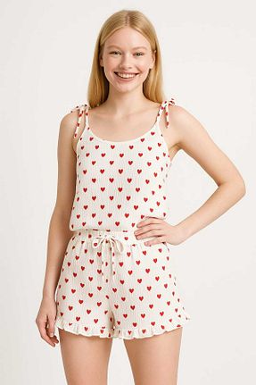 ست لباس راحتی زنانه طرح دار PEMBİŞ HOMEWEAR - کد 929419079