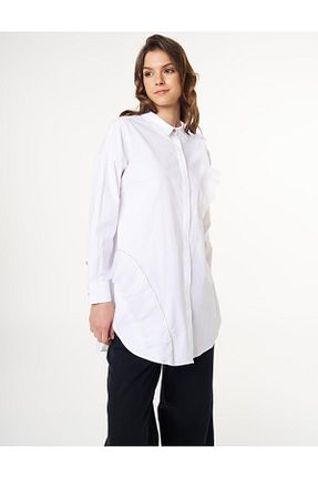 تونیک حجاب سفید زنانه بافتنی KYR - کد 928548809
