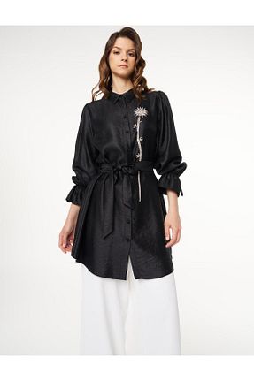 تونیک حجاب مشکی زنانه بافتنی Kayra - کد 928548851