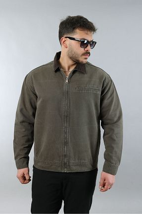 کت خاکی مردانه اورسایز LTC Jeans - کد 929435334
