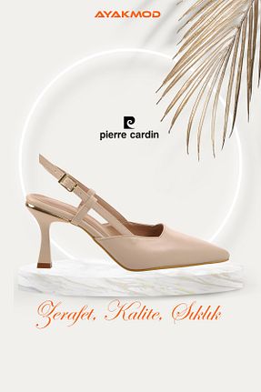 کفش مجلسی نباتی زنانه چرم مصنوعی Pierre Cardin - کد 899394286