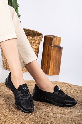 کفش اسنیکر مشکی زنانه بدون بند Slipcat - کد 817977595