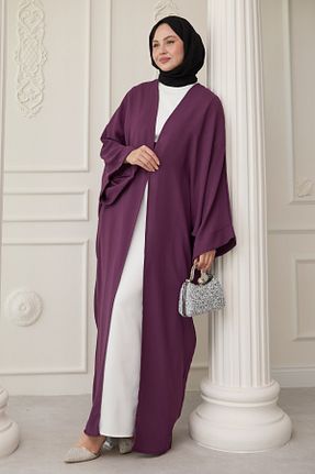 کلاه و ابایا بنفش زنانه بافتنی InStyle - کد 929421325