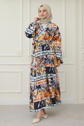 ست بالاتنه و پائین تنه حجاب سرمه ای زنانه رگولار InStyle - کد 929428236