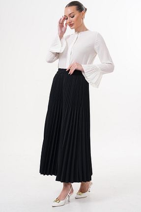 دامن مشکی زنانه ساده Flame İstanbul Butik - کد 929448574