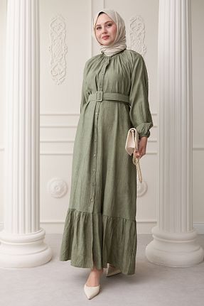 لباس حجاب خاکی زنانه رگولار InStyle - کد 929441574
