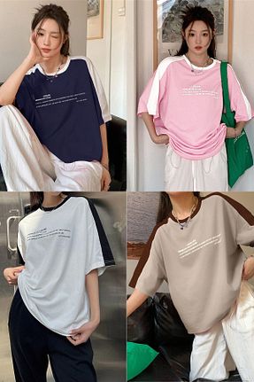 تیشرت رنگی زنانه اورسایز FoxSkin Sportswear&Company - کد 939517682
