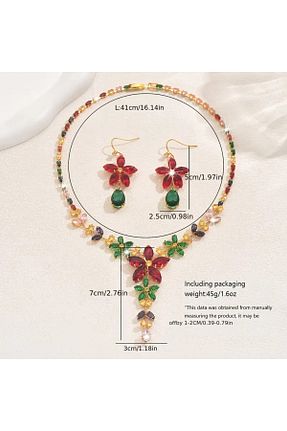 ست جواهر رنگی زنانه 1+ byozanyılmaz - کد 929455101