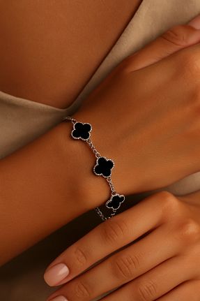 دستبند جواهر مشکی زنانه زیرکن monalisatoka - کد 929455822