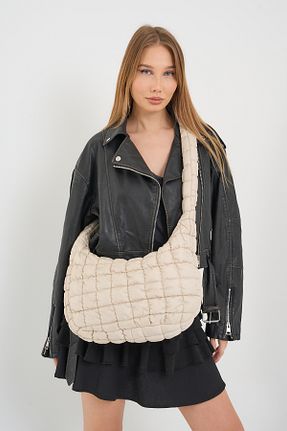 کیف دوشی بژ زنانه پلی استر MUTE BAG - کد 882650465