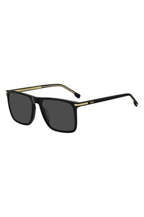 عینک آفتابی مشکی مردانه 56 Hugo Boss - کد 929474560