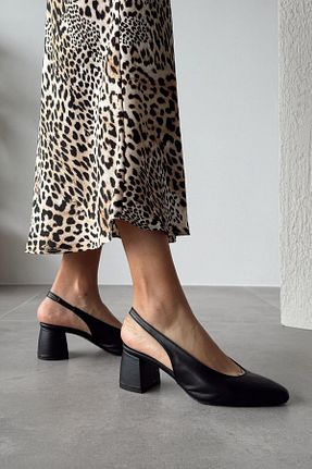 کفش پاشنه بلند کلاسیک رنگی زنانه چرم nope21shoess - کد 929478268