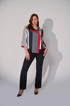 کت سایز بزرگ رنگی زنانه ویسکون DE WHITES - کد 929621579