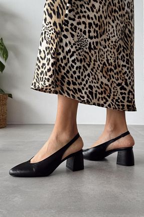 کفش پاشنه بلند کلاسیک رنگی زنانه چرم nope21shoess - کد 929478268