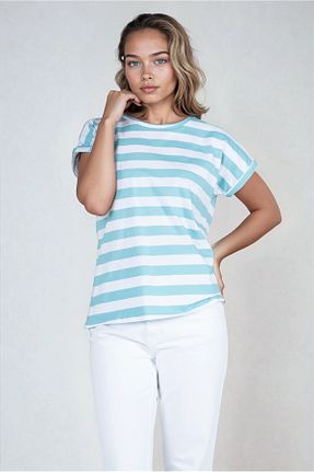 تیشرت آبی زنانه Relaxed Kyron - کد 922749100