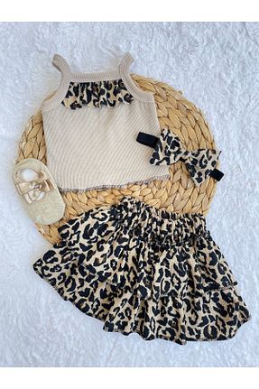 ست نوزادی قهوه ای بچه گانه پنبه ای AKİF GİYİM - کد 929475939