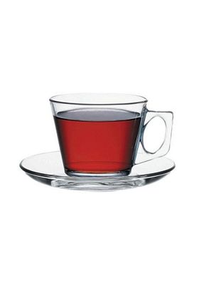 فنجان چای سفید شیشه Paşabahçe - کد 716744