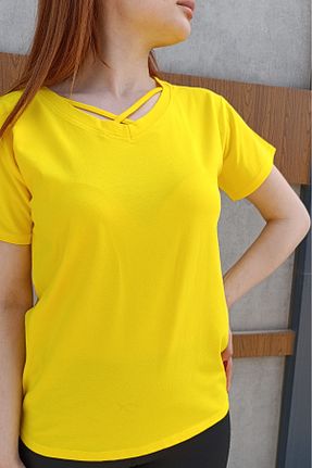 تیشرت رنگی زنانه Relaxed siyalife - کد 923227544