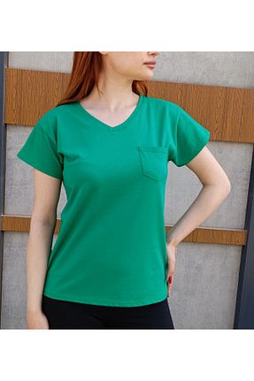 تیشرت سبز زنانه رگولار siyalife - کد 885985811