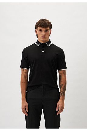 پولوشرت مشکی مردانه %100 پنبه Emporio Armani - کد 929480896