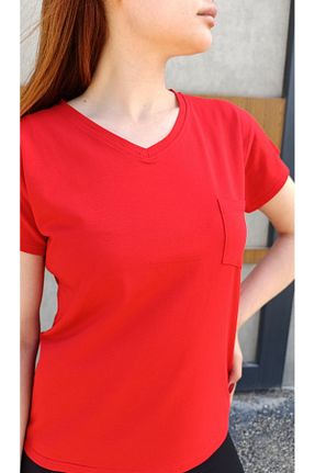 تیشرت قرمز زنانه رگولار siyalife - کد 885976904