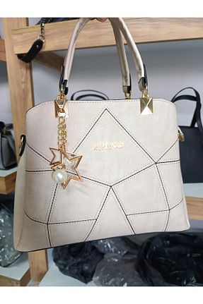 کیف دوشی بژ زنانه چرم مصنوعی DNZPOLO - کد 929490577