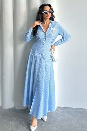 ست بالاتنه و پائین تنه سرمه ای زنانه بافتنی MD trend - کد 929494751