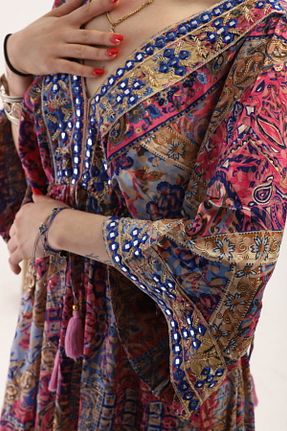 لباس زرشکی زنانه بافتنی Madame Lucid - کد 929163389
