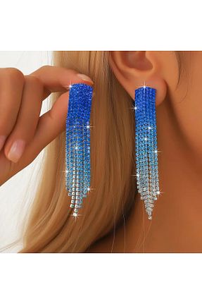 گوشواره استیل (فولاد) آبی زنانه استیل ضد زنگ begüm jewelery - کد 929499297
