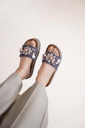 دمپائی آبی زنانه پاشنه تخت Guja - کد 929496921