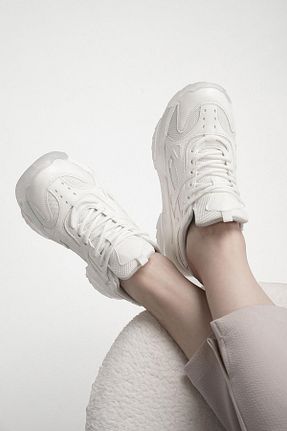 کفش اسنیکر سفید زنانه بند دار Stilbagshoes - کد 924780451