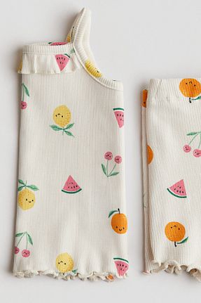 بادی سفید بچه گانه پنبه ای H&M - کد 929631871
