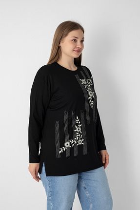 بلوز سایز بزرگ مشکی زنانه Relaxed Orly More - کد 929631941
