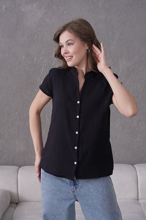 پیراهن مشکی زنانه رگولار MUZOTEX - کد 929508690