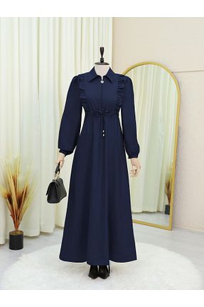 لباس حجاب سرمه ای زنانه رگولار Modamorfo - کد 929510923